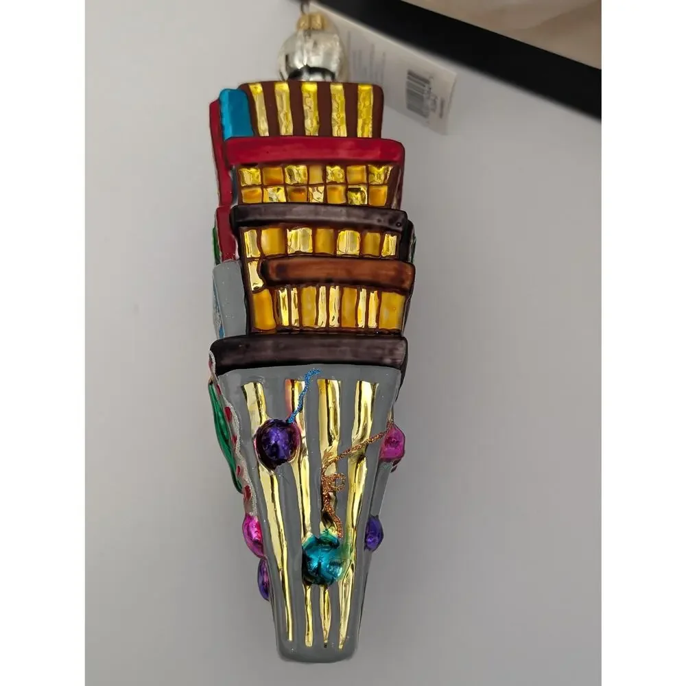 Christopher Radko 2000 Times Square New Year Glass Ornament Y2K Ball Drop Boxed
